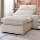 NEW JERSEY Colțar cu șezlong electric stânga/dreapta, 1 recliner electric, tetiere reglabile, USB, consolă depozitare, stofă
