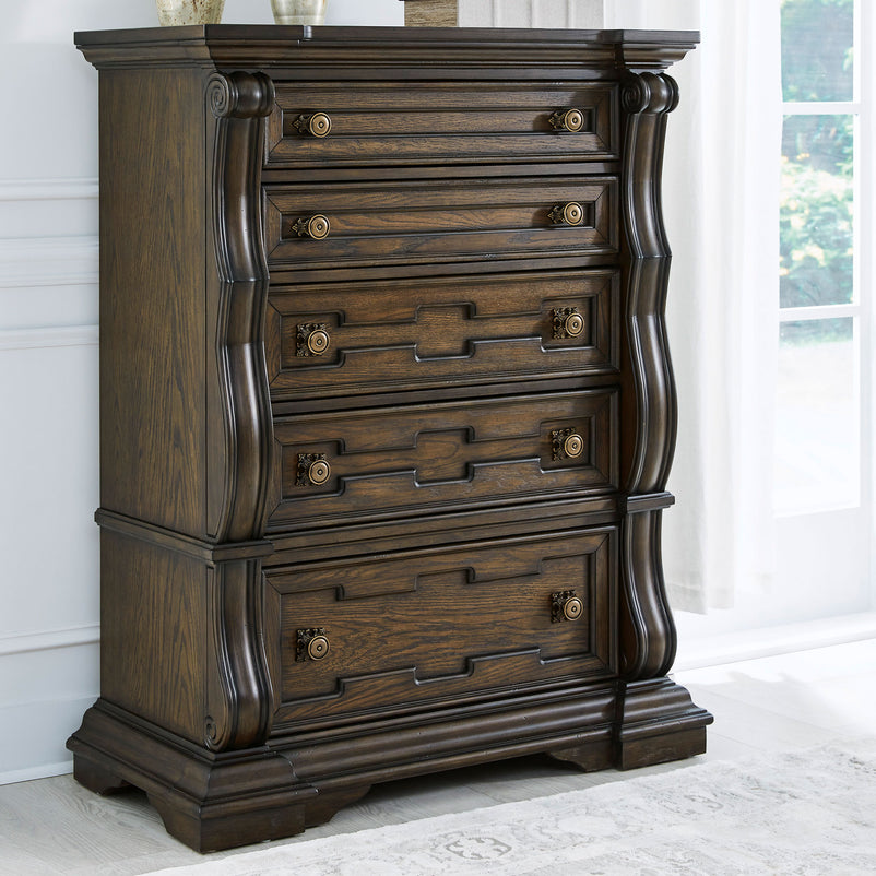 KENNEDY Comodă 5 sertare