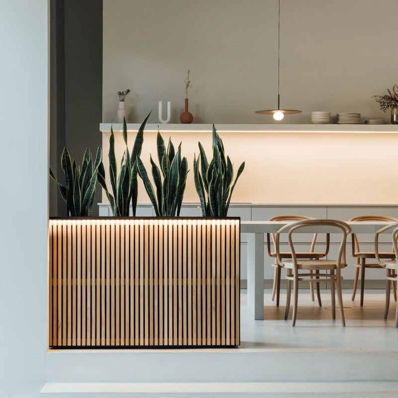 PLANTER WOOD DIVIDER Jardinieră