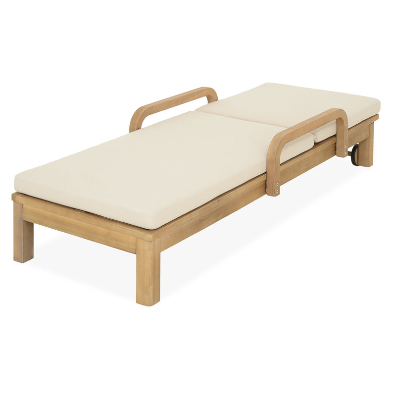 RIMINI Set mobilier terasă/gradină, 2 șezlonguri și măsuță