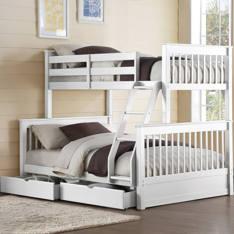 HALEY Set 2 paturi suprapuse copii, 99/137x190cm, somiere incluse