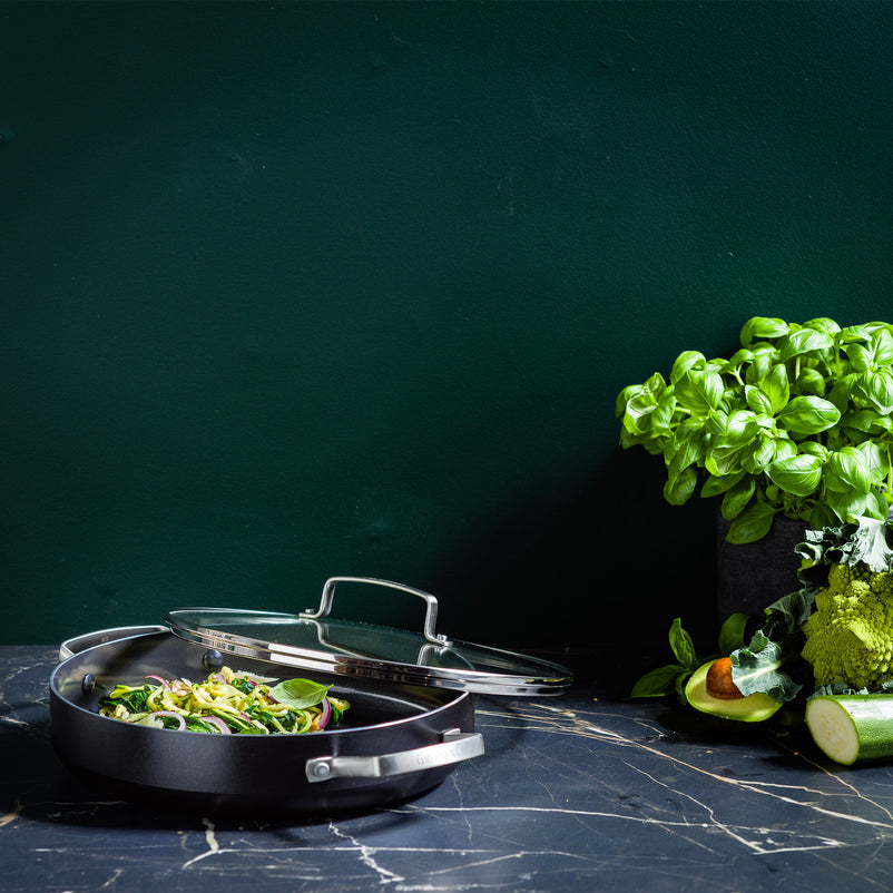 CHEF Oală cu mânere și capac, aluminiu, D.28cm