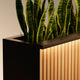 PLANTER METAL/WOOD Bandă LED și transformator jardinieră