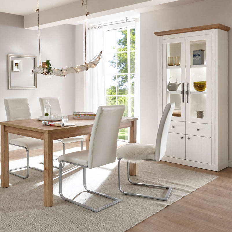 JONATHAN Vitrină 2 sertare, 4 uși