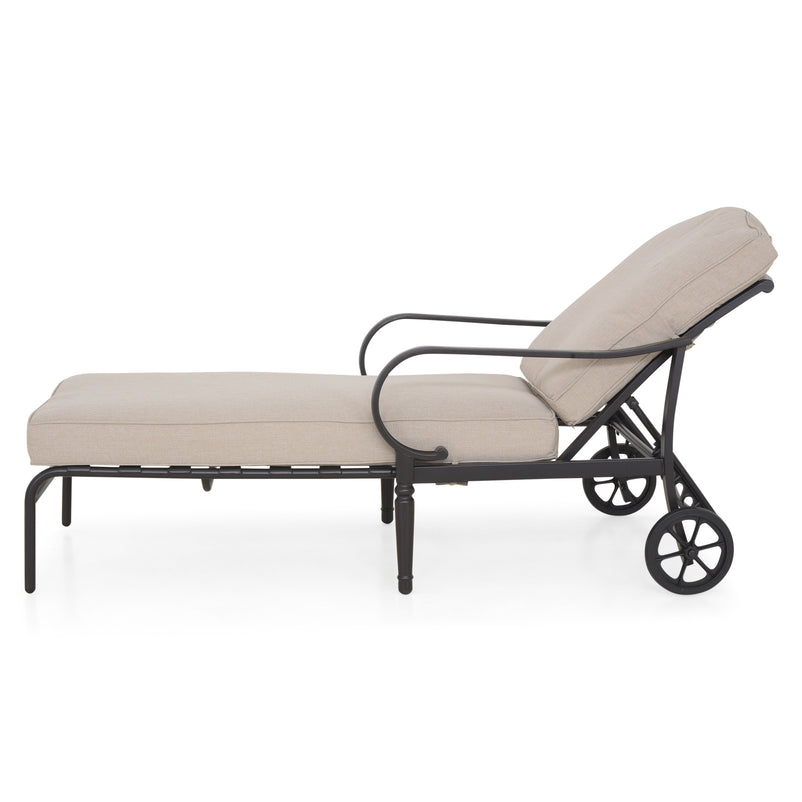 LAUREL Set mobilier terasă/gradină, 2 șezlonguri și măsuță