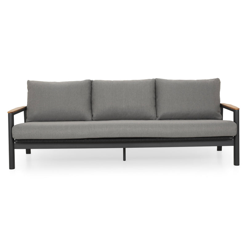 REYNE Set mobilier terasă/grădină, 2 fotolii, canapea și măsuță cafea