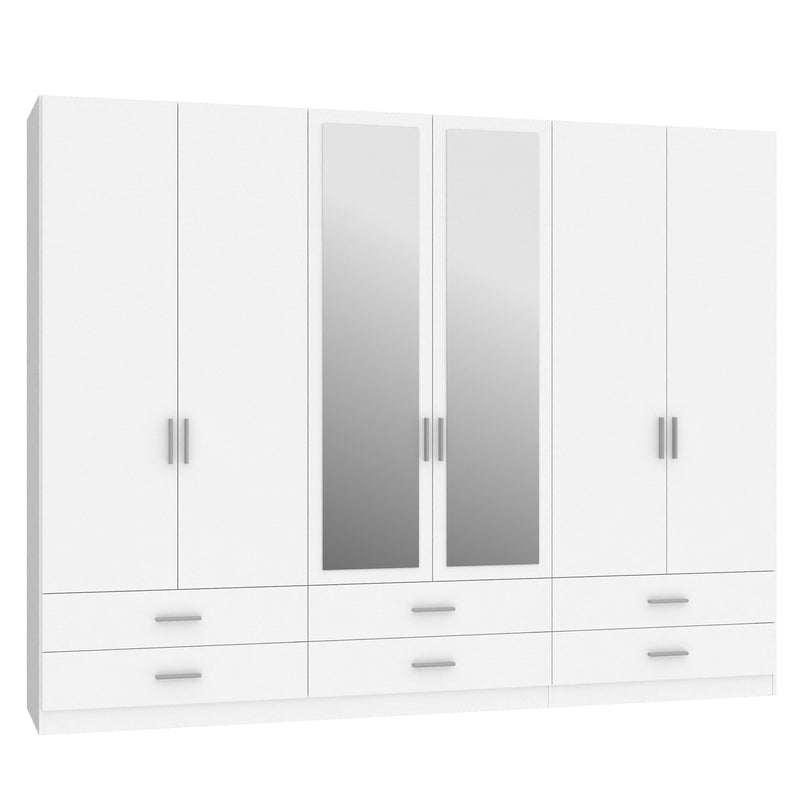 LEDGER Dulap 6 uși, 6 sertare