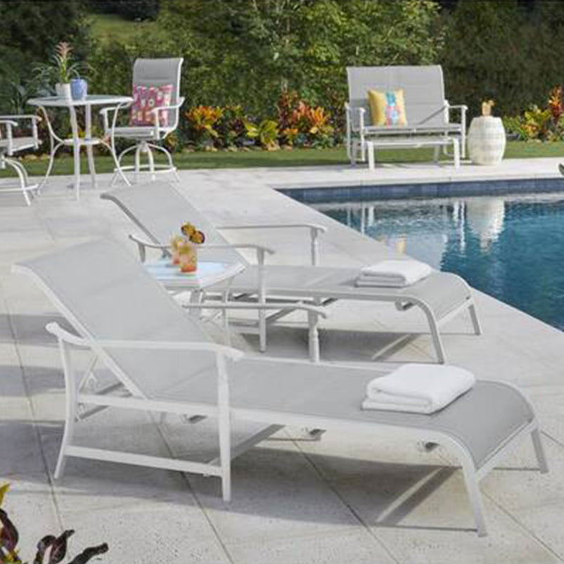 SOPHIA Set mobilier terasă/grădină, 2 șezlonguri și măsuță