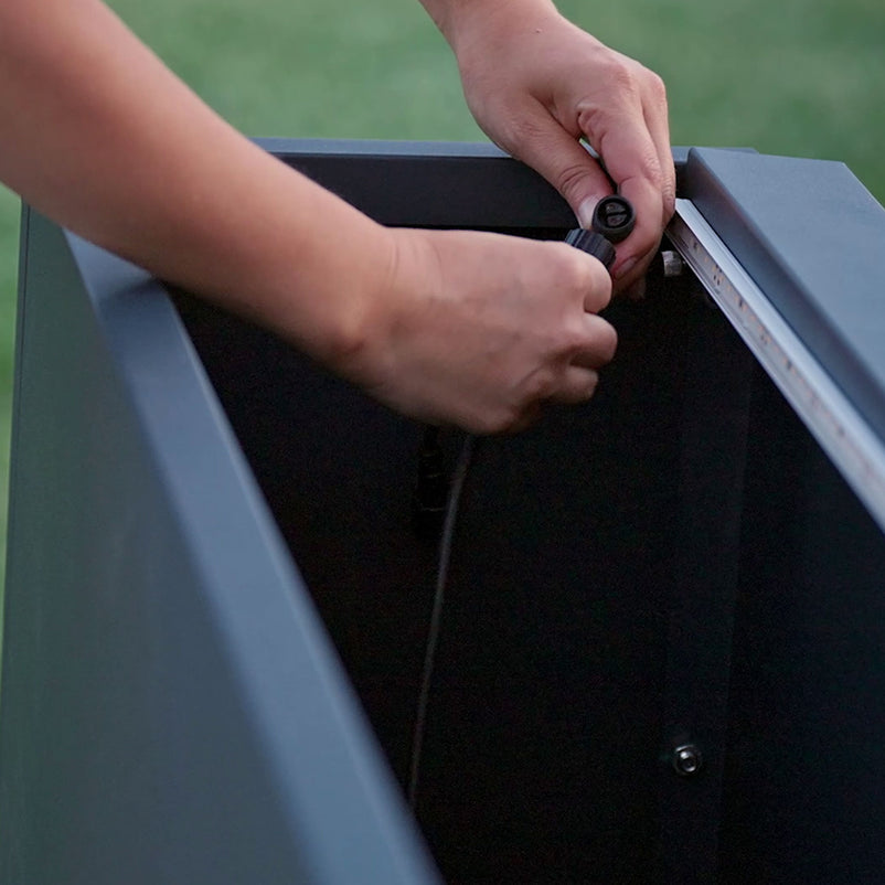 PLANTER METAL Suport lumină jardinieră