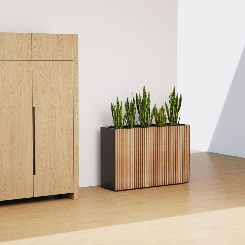 PLANTER WOOD DIVIDER Jardinieră