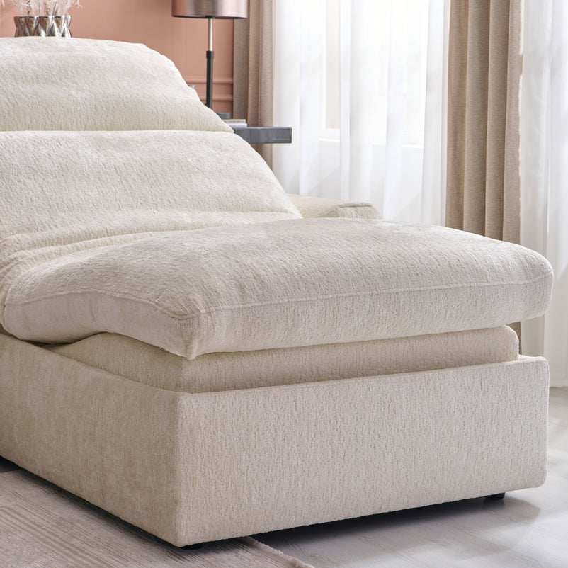 NEW JERSEY Colțar cu șezlong electric stânga/dreapta, 1 recliner electric, tetiere reglabile, USB, consolă depozitare, stofă