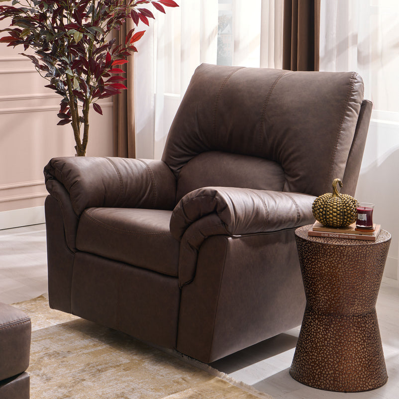 PERRIN Fotoliu cu recliner și balans, stofă