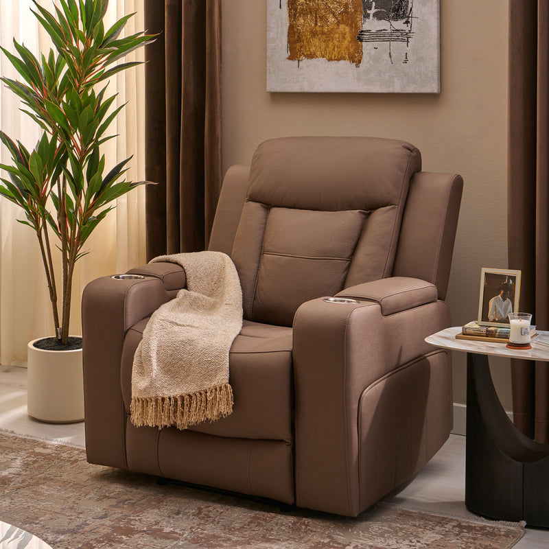 ASHBY Fotoliu cu recliner manual, stofă
