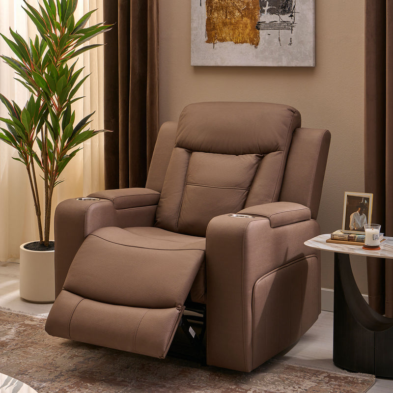 ASHBY Fotoliu cu recliner manual, stofă