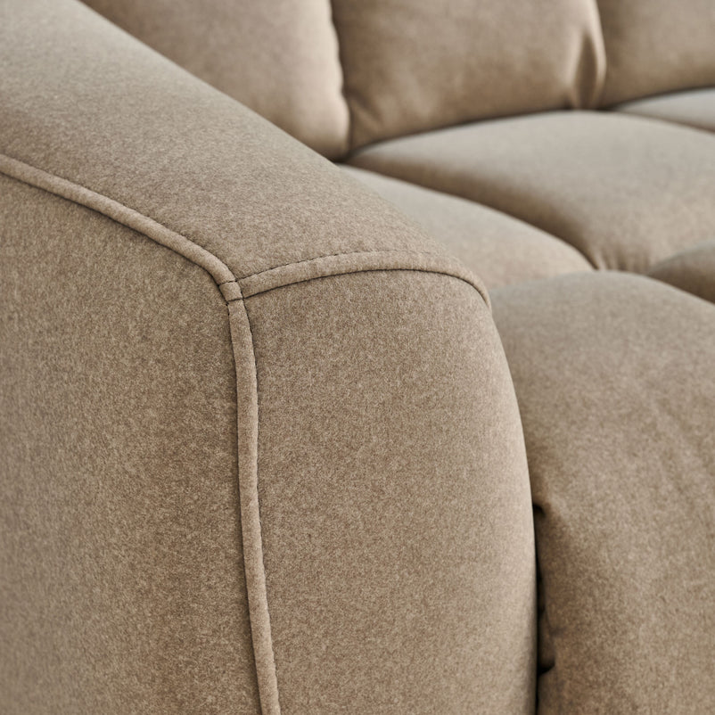 WISNER Canapea 2 locuri, 2 reclinere electrice, mecanism electric tetiere, stofă