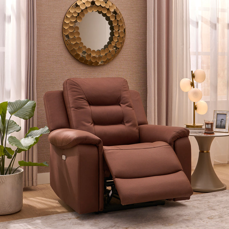 BRANDON Fotoliu, recliner electric, stofă