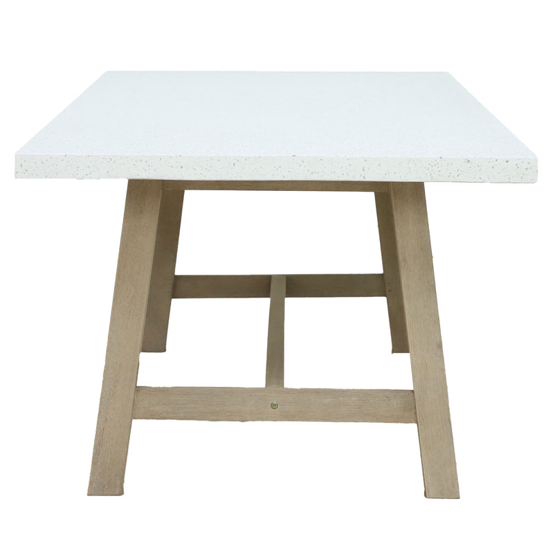 ASHEN Set mobilier terasă/grădină, 8 scaune și masă