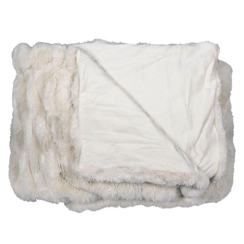 RIBBED BEAR Pled, 130x180cm