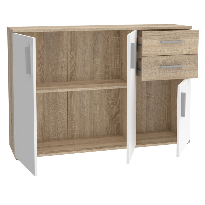 JOICE Comodă 3 uși, 2 sertare