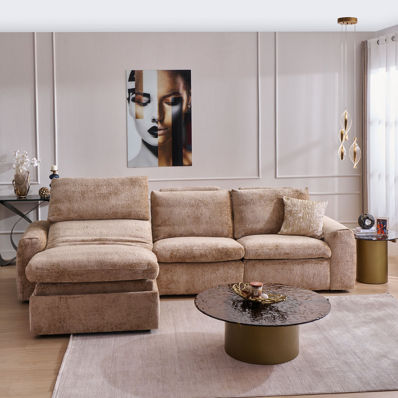 NEW JERSEY Colțar cu șezlong electric stânga/dreapta, 1 recliner electric, mecanism tetieră, USB, stofă