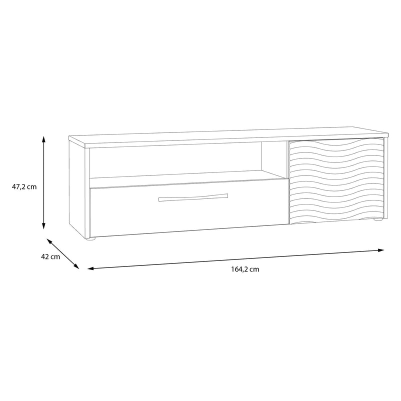BRIDGERTON Comodă TV 1 ușă, 1 sertar