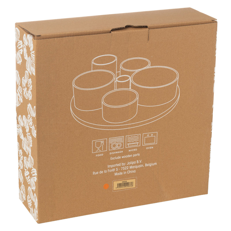 DELTA Set 6 boluri aperitive cu suport