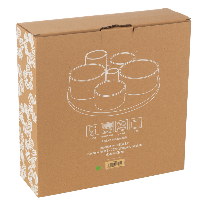 DELTA Set 6 boluri aperitive cu suport