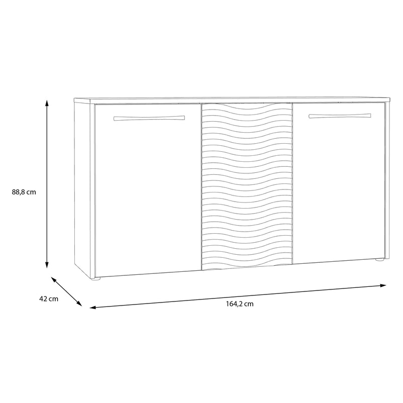 BRIDGERTON Bufet 3 uși