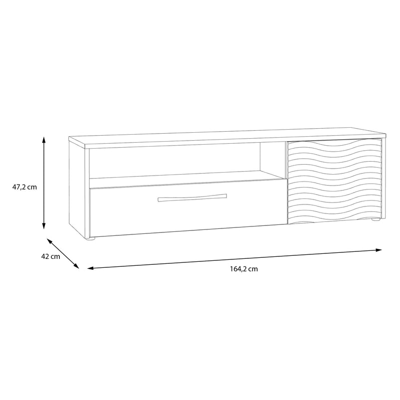 BRIDGERTON Comodă TV 1 ușă, 1 sertar