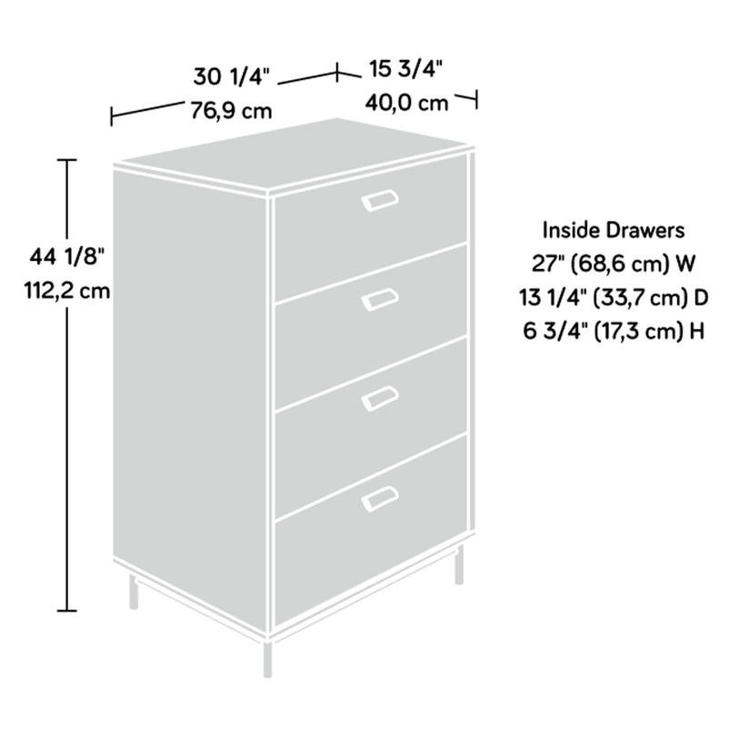 ANDA NORR Comodă 4 sertare