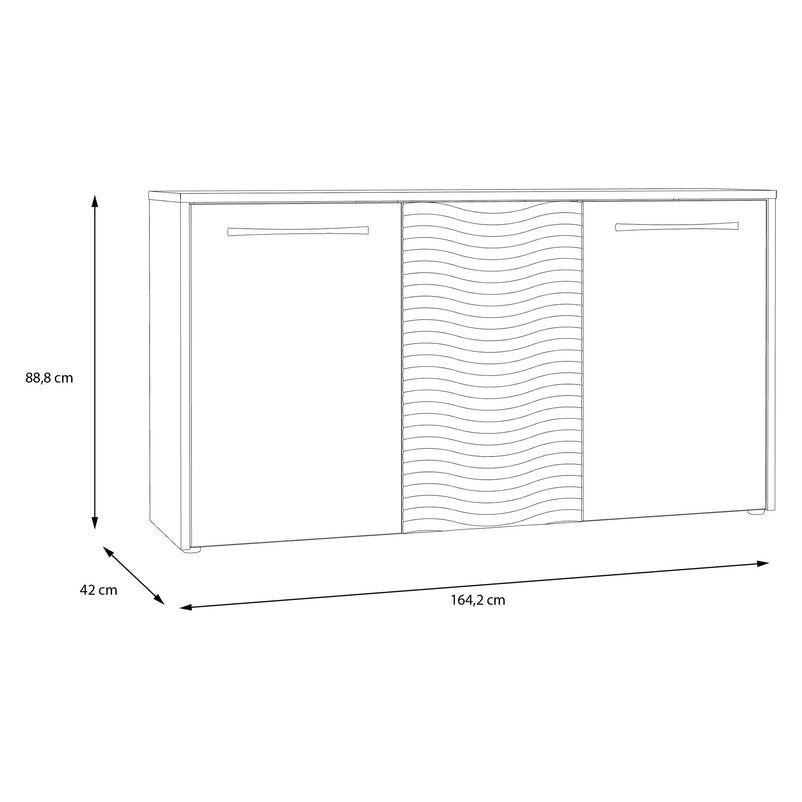 BRIDGERTON Bufet 3 uși