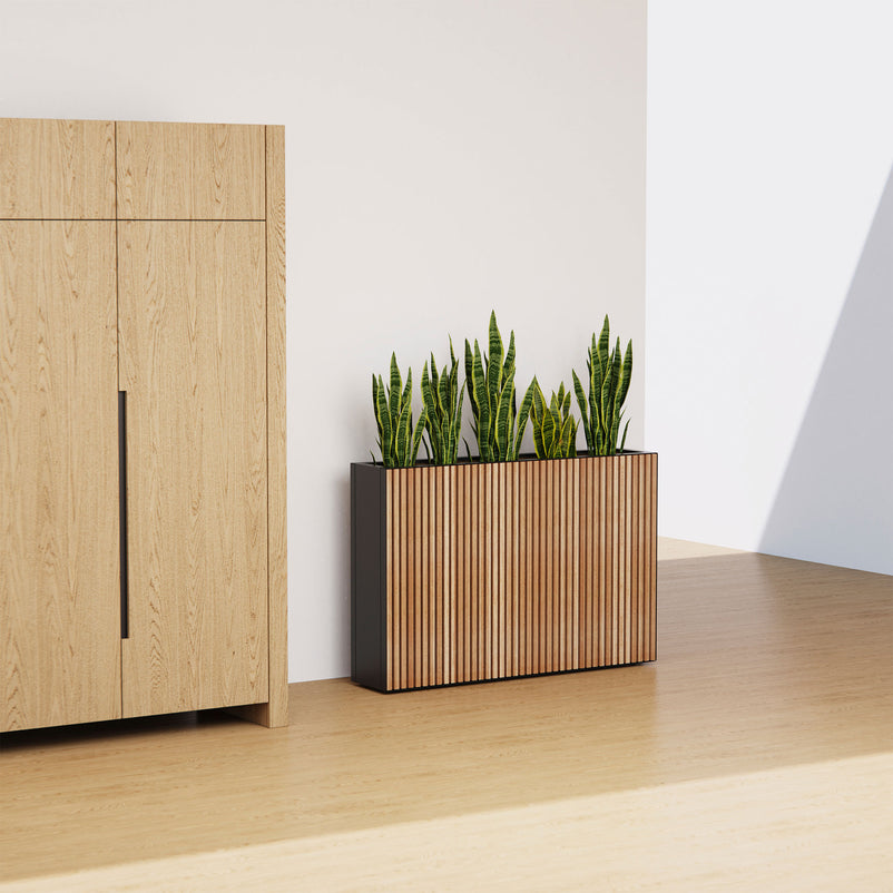 PLANTER WOOD DIVIDER Jardinieră