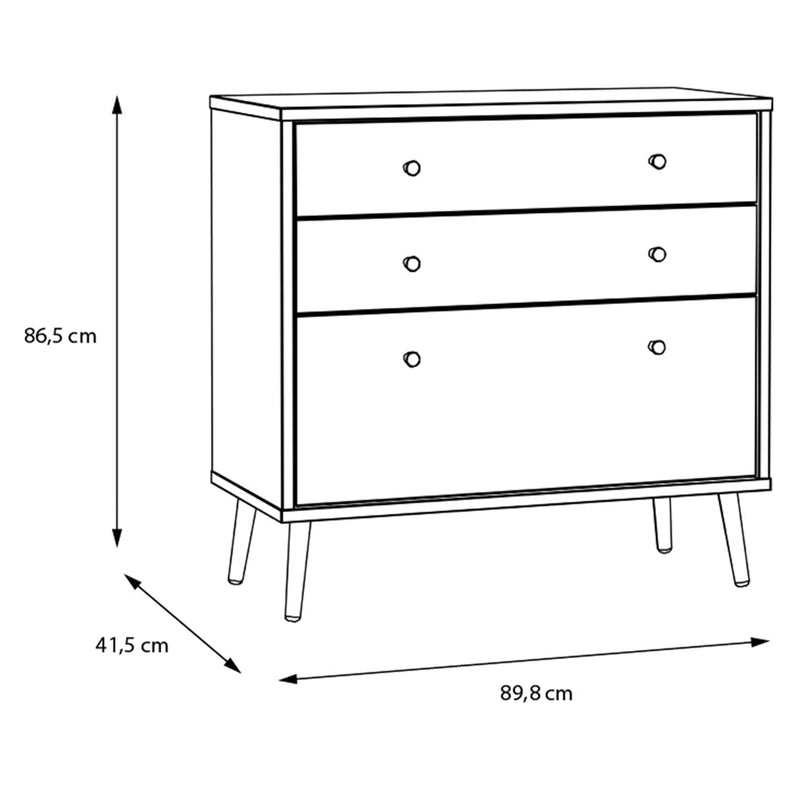 EASYKLIX Comodă 3 sertare
