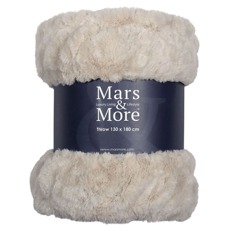 RIBBED BEAR Pled, 130x180cm