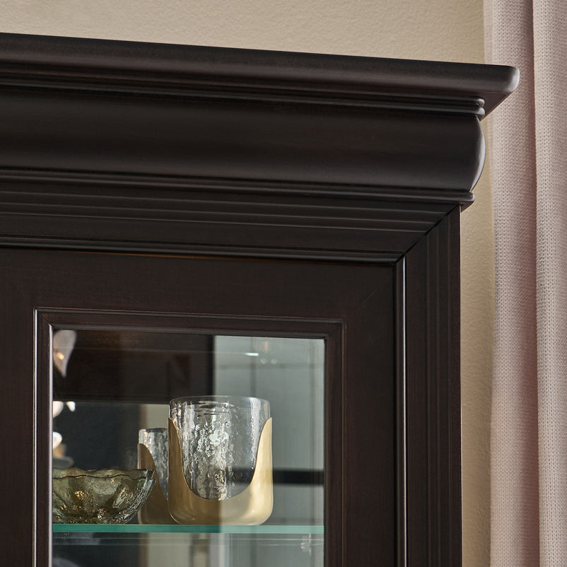 CHOCOLATE Vitrină 2 uși, LED inclus