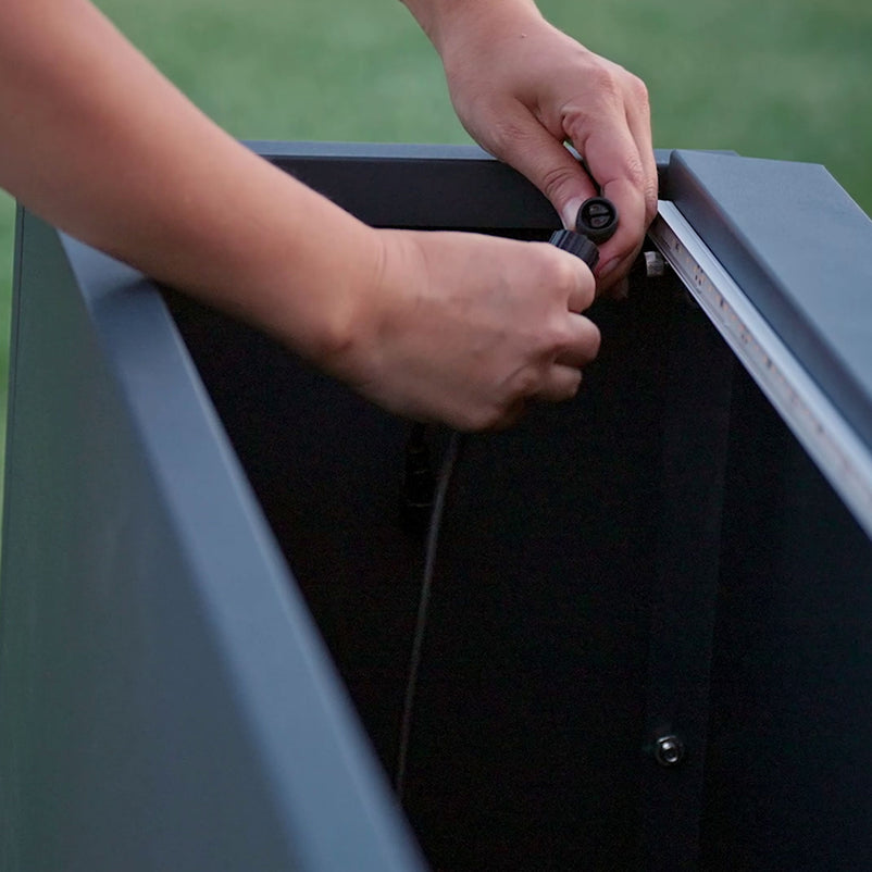 PLANTER METAL Suport lumină jardinieră