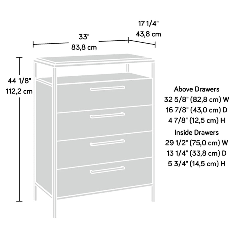 NOVA LOFT Comodă 4 sertare