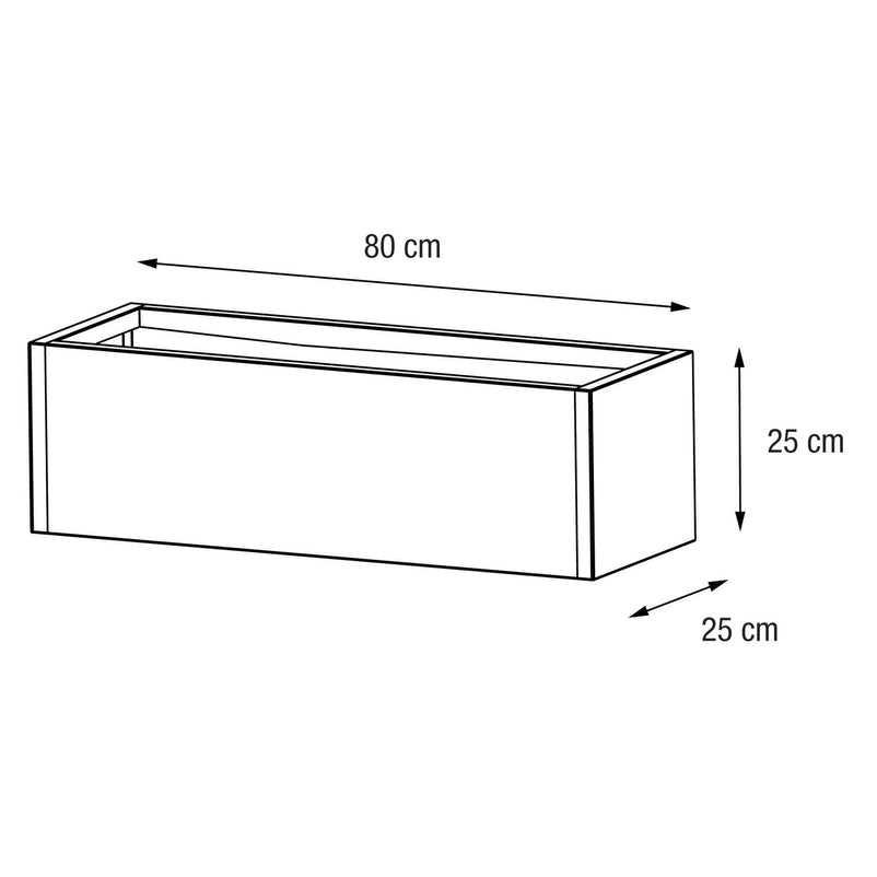 PLANTER METAL BALCONY Jardinieră