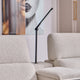 ADDISON Colțar, 2 reclinerele electrice, lampă, încărcare USB, stofă