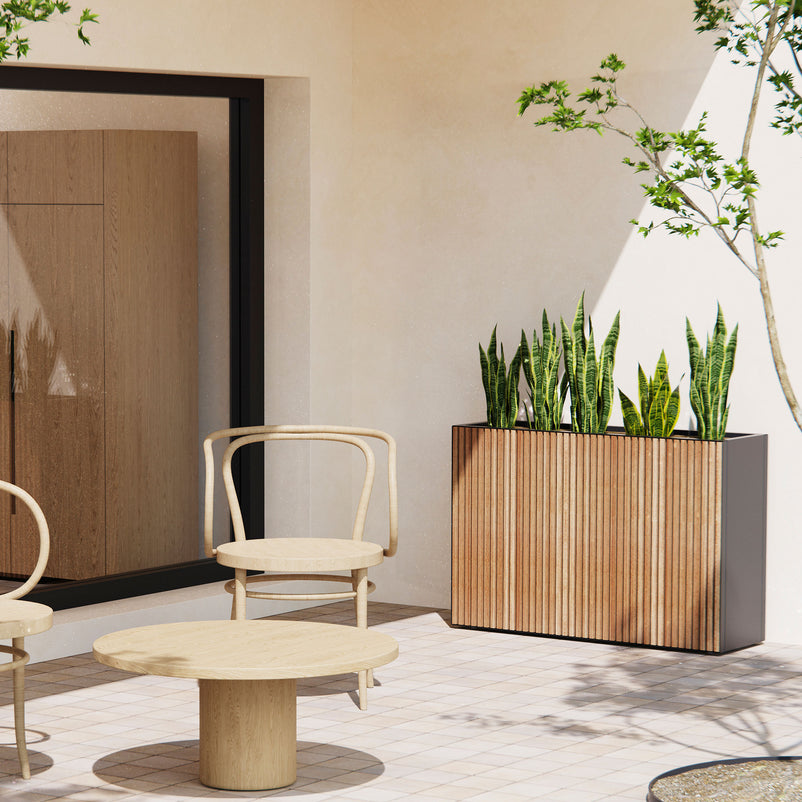 PLANTER WOOD DIVIDER Jardinieră