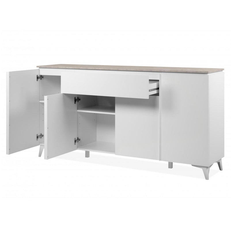 FINNLEY Comodă 4 uși, 1 sertar