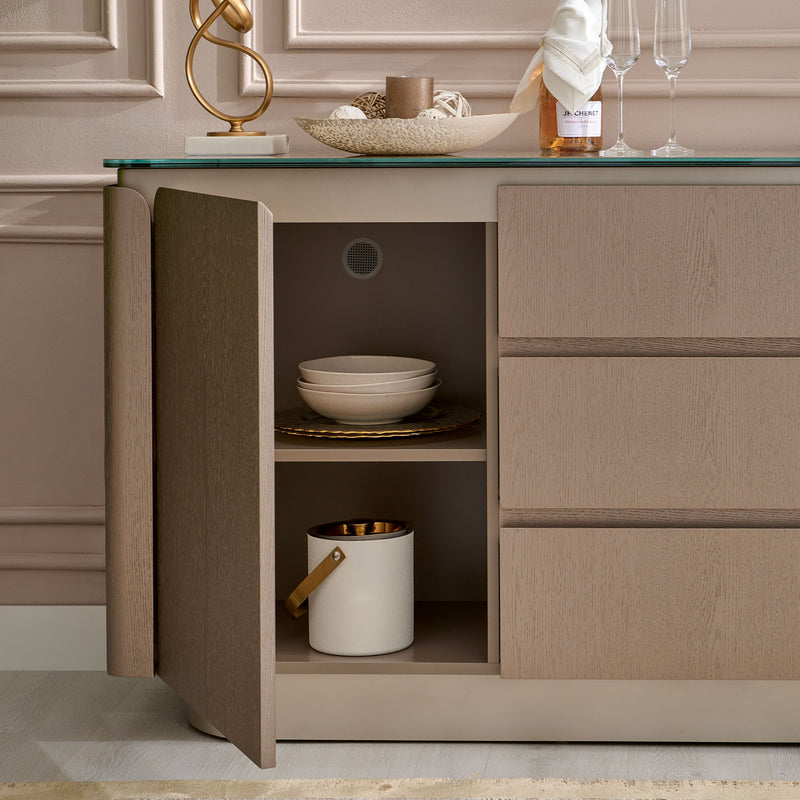 TERRENCE Bufet 2 uși, 3 sertare