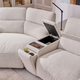 ADDISON Colțar, 2 reclinerele electrice, lampă, încărcare WIRELES și USB, stofă