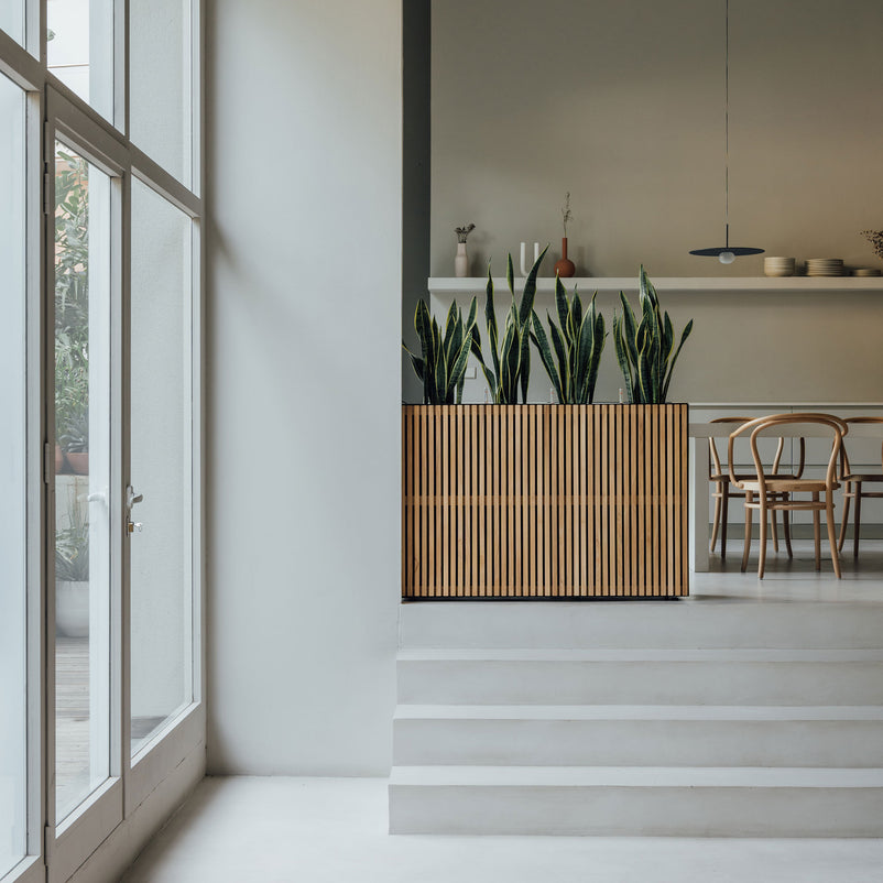 PLANTER WOOD DIVIDER Jardinieră