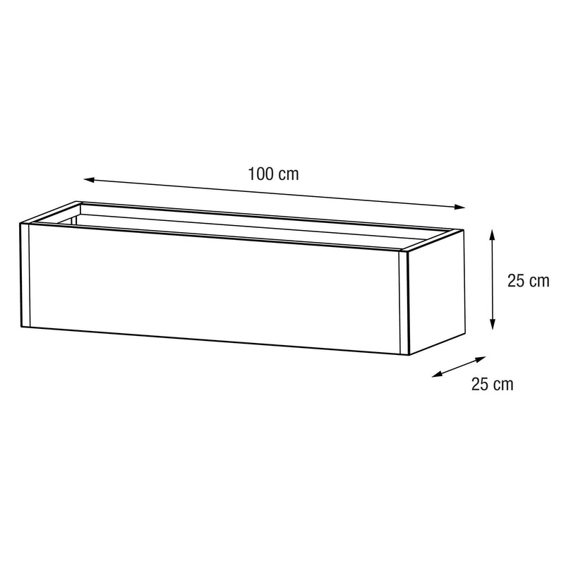 PLANTER METAL BALCONY Jardinieră