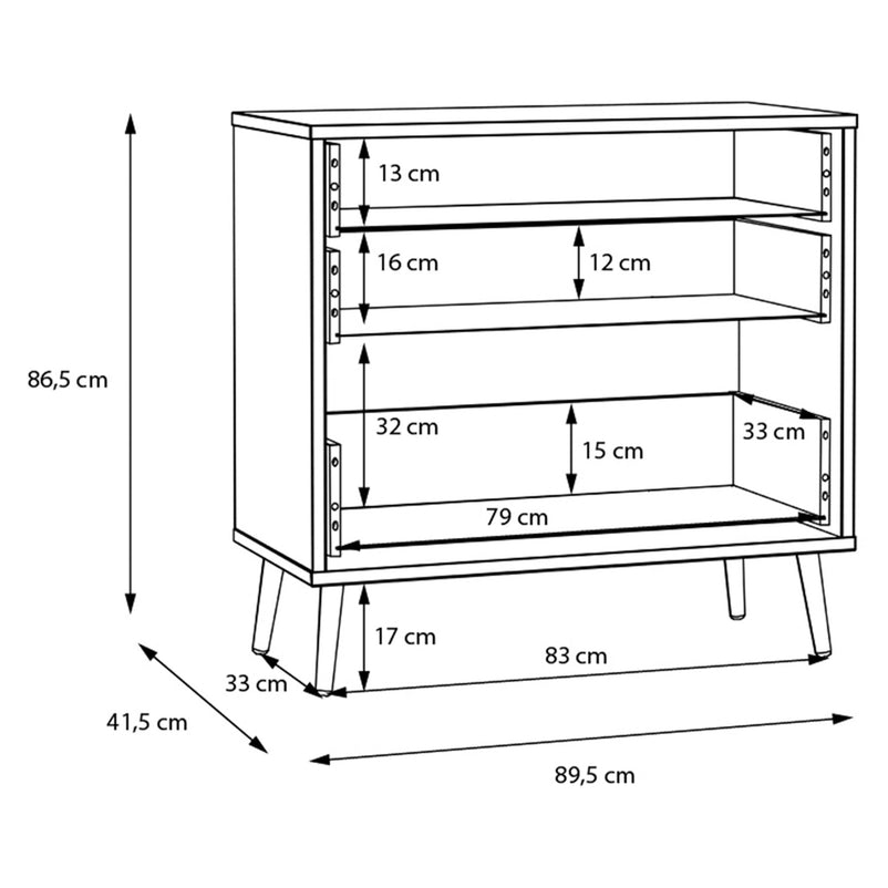 EASYKLIX Comodă 3 sertare