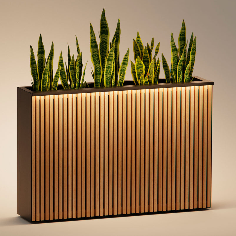 PLANTER WOOD DIVIDER Jardinieră
