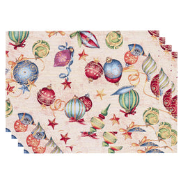 ISADORA Set 4 suporturi farfurie, 35x45cm