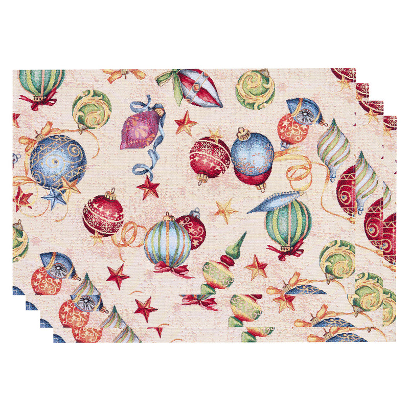 ISADORA Set 4 suporturi farfurie, 35x45cm