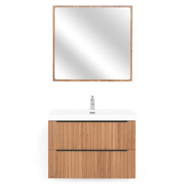 HARVEY Set mobilier baie, mască lavoar, lavoar și oglindă